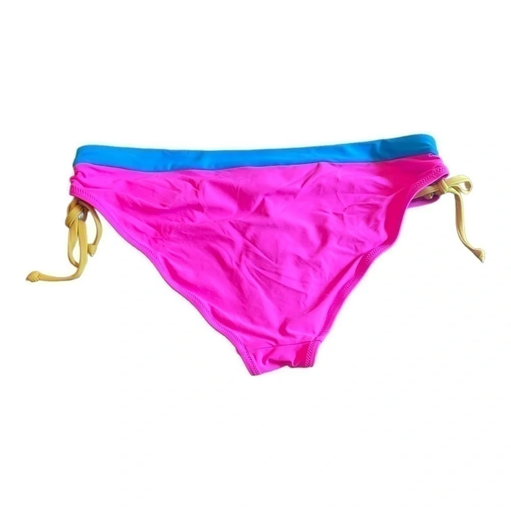 J Crew pink and blue bikini bottom